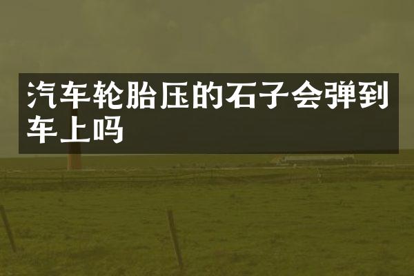 汽车轮胎压的石子会弹到车上吗