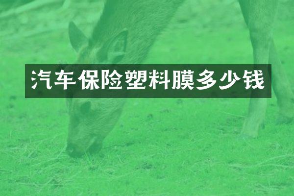 汽车保险塑料膜多少钱