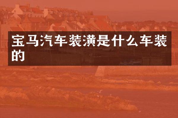 宝马汽车装潢是什么车装的