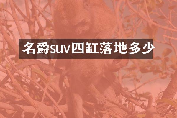 名爵suv四缸落地多少