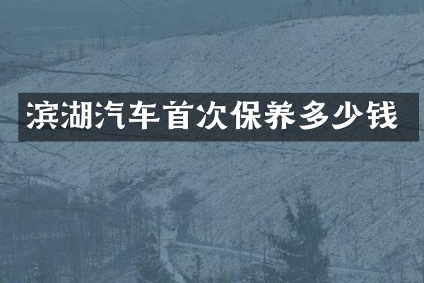 滨湖汽车首次保养多少钱