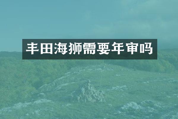 丰田海狮需要年审吗