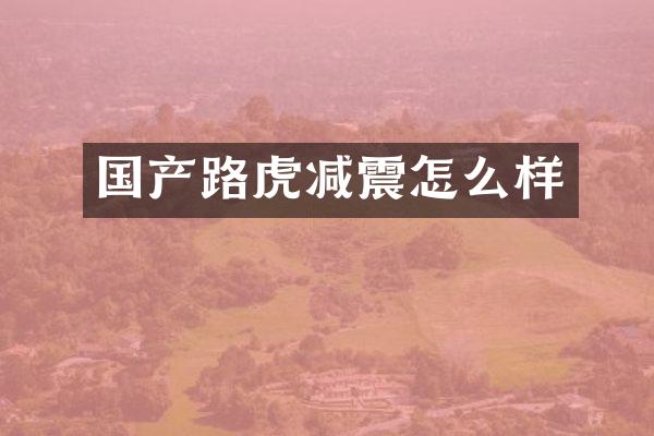 国产路虎减震怎么样