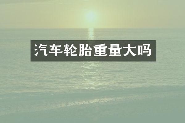 汽车轮胎重量大吗