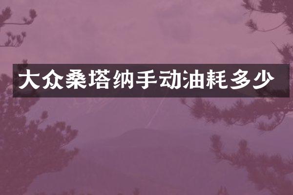 大众桑塔纳手动油耗多少