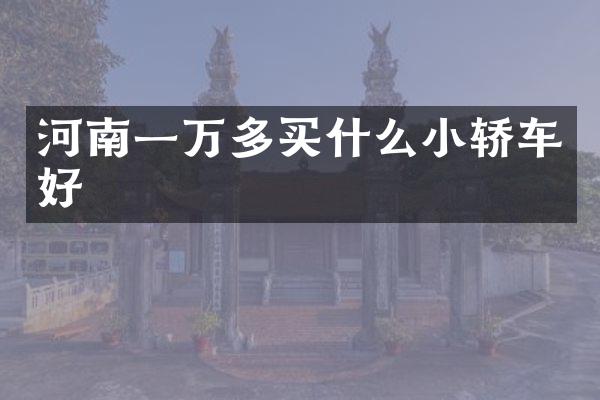 河南一万多小轿车好