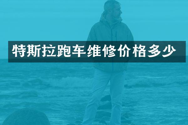 特斯拉跑车维修价格多少