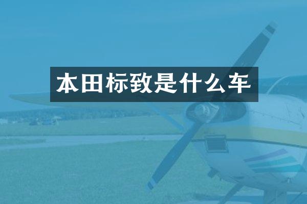 本田标致是什么车