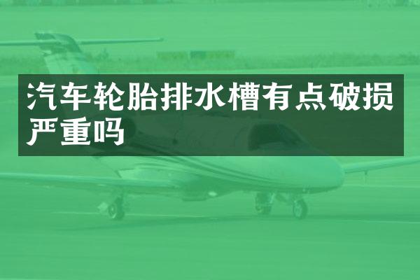 汽车轮胎排水槽有点破损严重吗