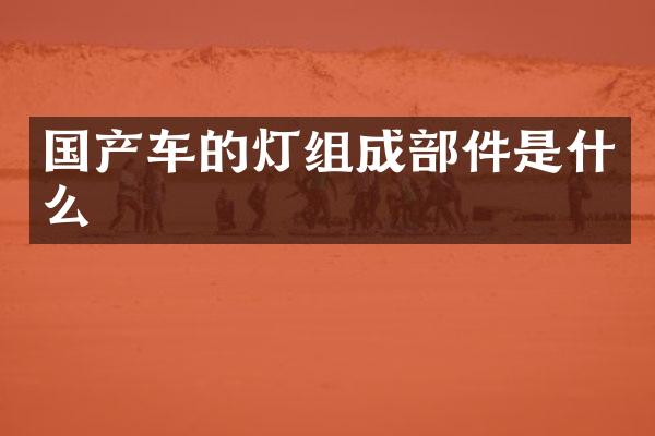 国产车的灯组成部件是什么