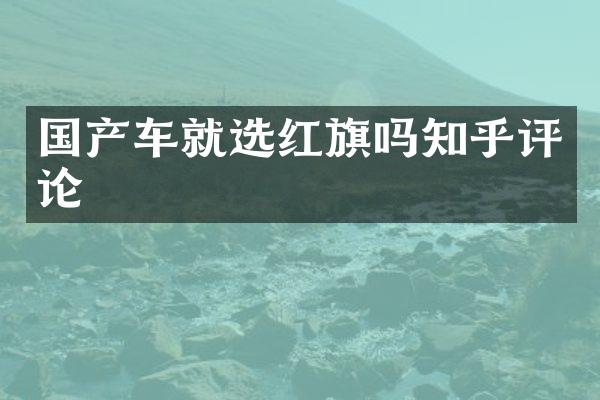 国产车就选红旗吗知乎评论