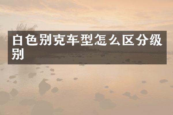 白色别克车型怎么区分级别