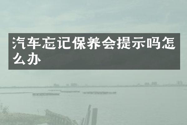 汽车忘记保养会提示吗怎么办