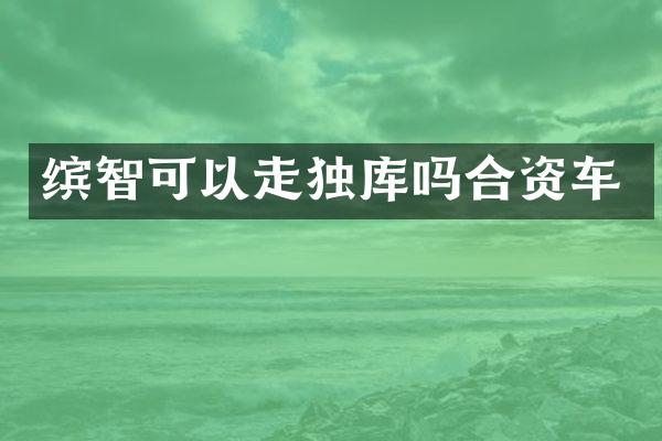 缤智可以走独库吗合资车