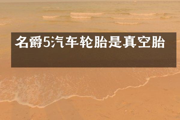 名爵5汽车轮胎是真空胎吗