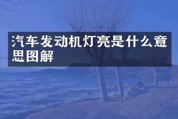 汽车发动机灯亮是什么意思图解