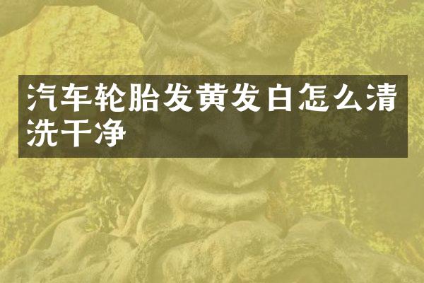 汽车轮胎发黄发白怎么清洗干净