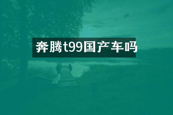 奔腾t99国产车吗