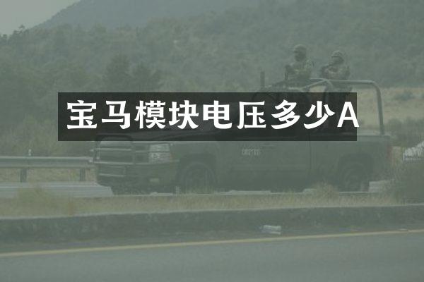 宝马模块电压多少A