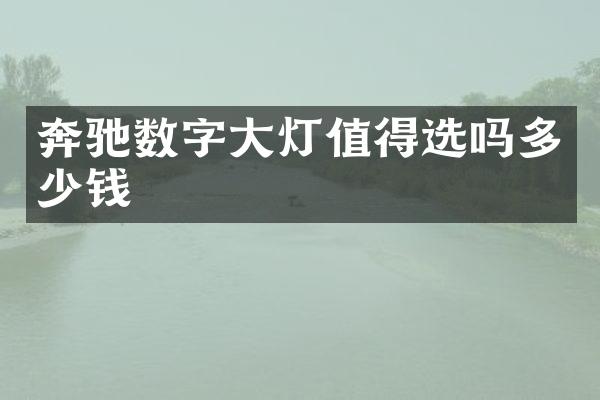 奔驰数字大灯值得选吗多少钱
