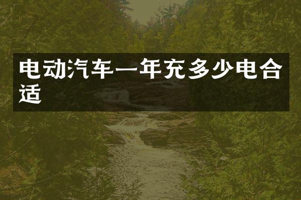 电动汽车一年充多少电合适
