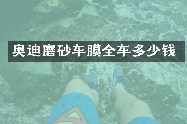 奥迪磨砂车膜全车多少钱