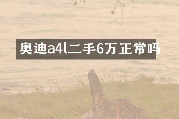 奥迪a4l二手6万正常吗