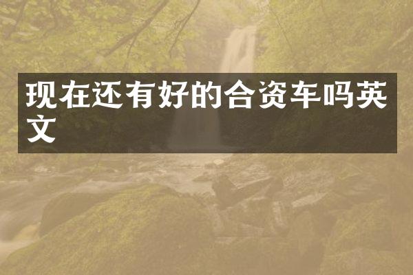 现在还有好的合资车吗英文