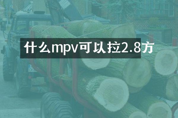 什么mpv可以拉2.8方
