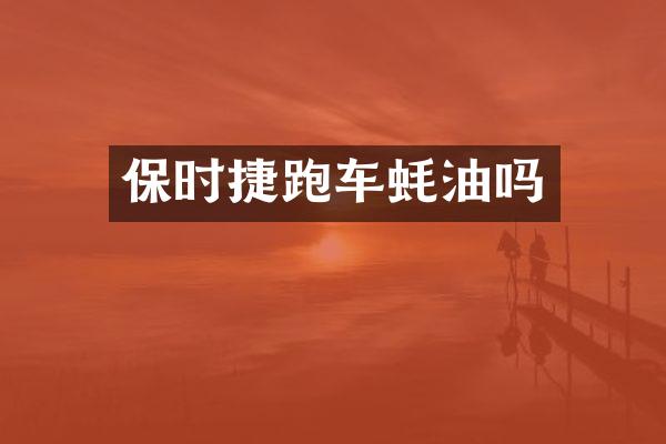 保时捷跑车蚝油吗