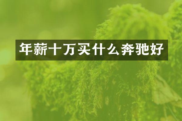 年薪十万奔驰好