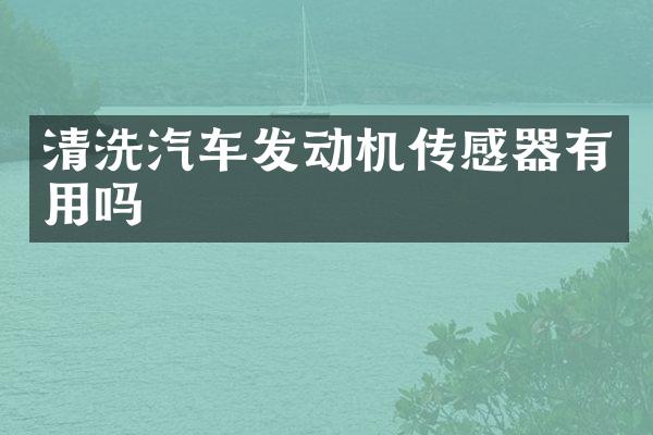 清洗汽车发动机传感器有用吗