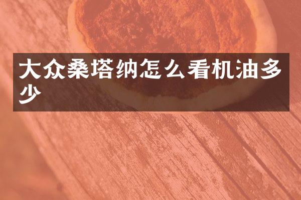 大众桑塔纳怎么看机油多少