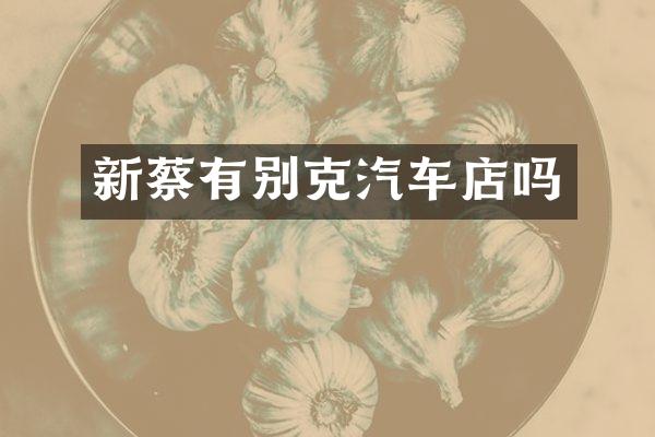 新蔡有别克汽车店吗