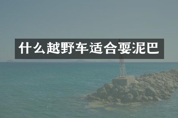什么越野车适合耍泥巴
