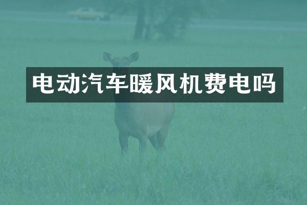 电动汽车暖风机费电吗