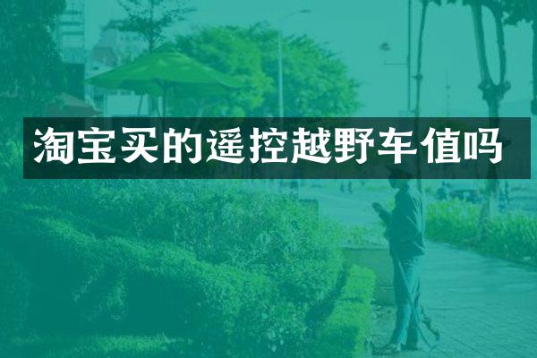 淘宝买的遥控越野车值吗