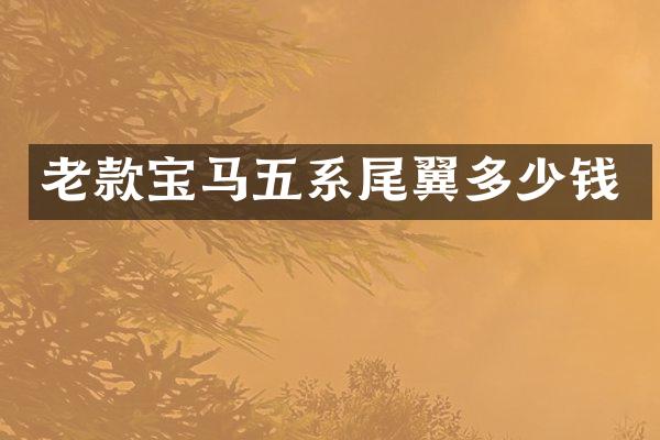 老款宝马五系尾翼多少钱