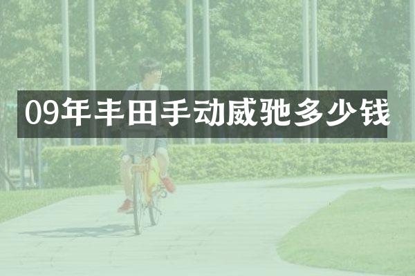 09年丰田手动威驰多少钱