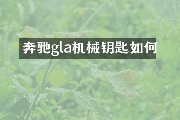 奔驰gla机械钥匙如何