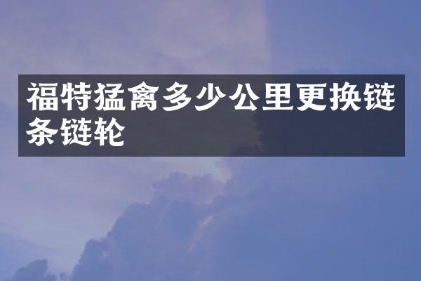 福特猛禽多少公里更换链条链轮