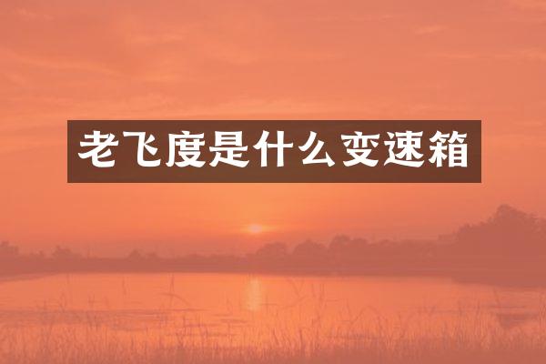 老飞度是什么变速箱