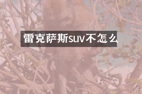 雷克萨斯suv不怎么