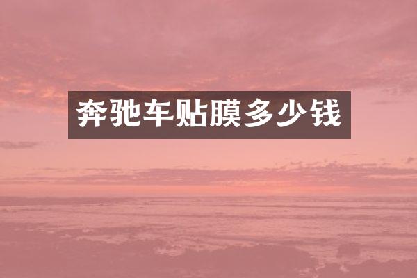 奔驰车贴膜多少钱