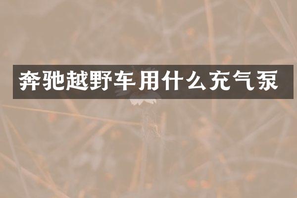 奔驰越野车用什么充气泵