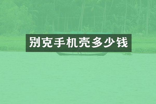 别克手机壳多少钱