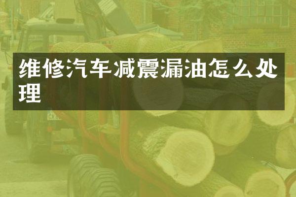 维修汽车减震漏油怎么处理