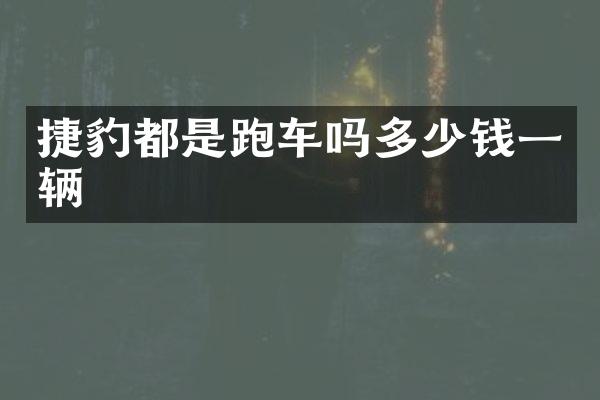 捷豹都是跑车吗多少钱一辆