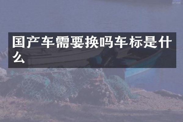国产车需要换吗车标是什么