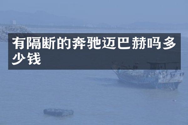 有隔断的奔驰迈巴赫吗多少钱